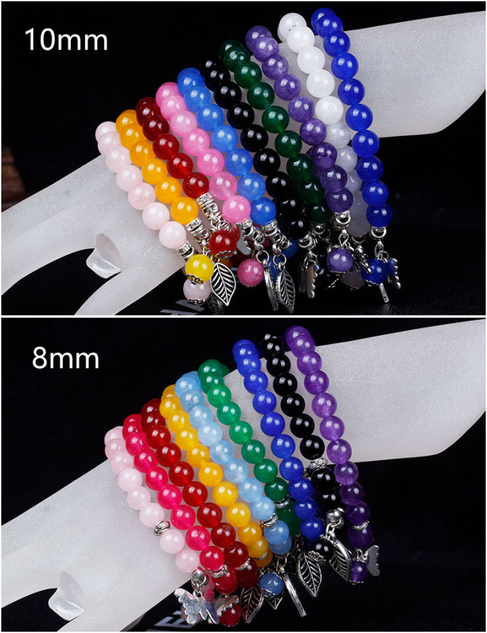 With the beauty of natural jade Bracelet Crystal agate jade beeswax colour Taobao stall selling single ring bracelet