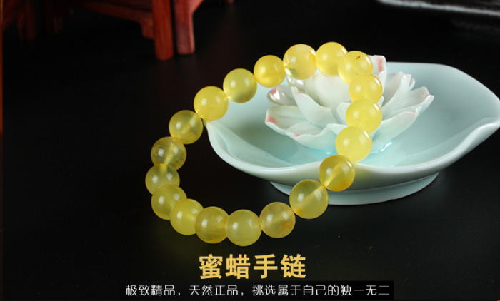 Beeswax bracelet bracelet natural beeswax a card MLSL015