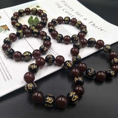 Gift Hot Sale Yellow Chicken Grease High Imitation Natural Beeswax Bead Amber Bracelet 18mm 16mm 14mm Buddha Beads Bracelet