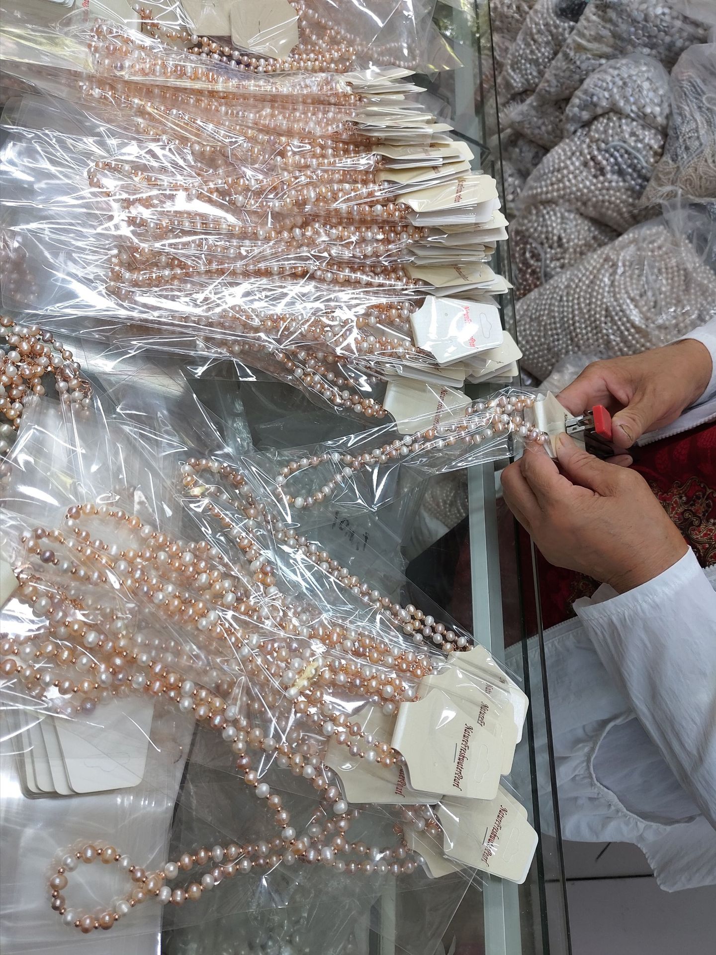 New Pearl Necklace Gift Wholesale Jewelry Gifts Natural Freshwater Pearl Necklace Bracelet Nearly round Beads