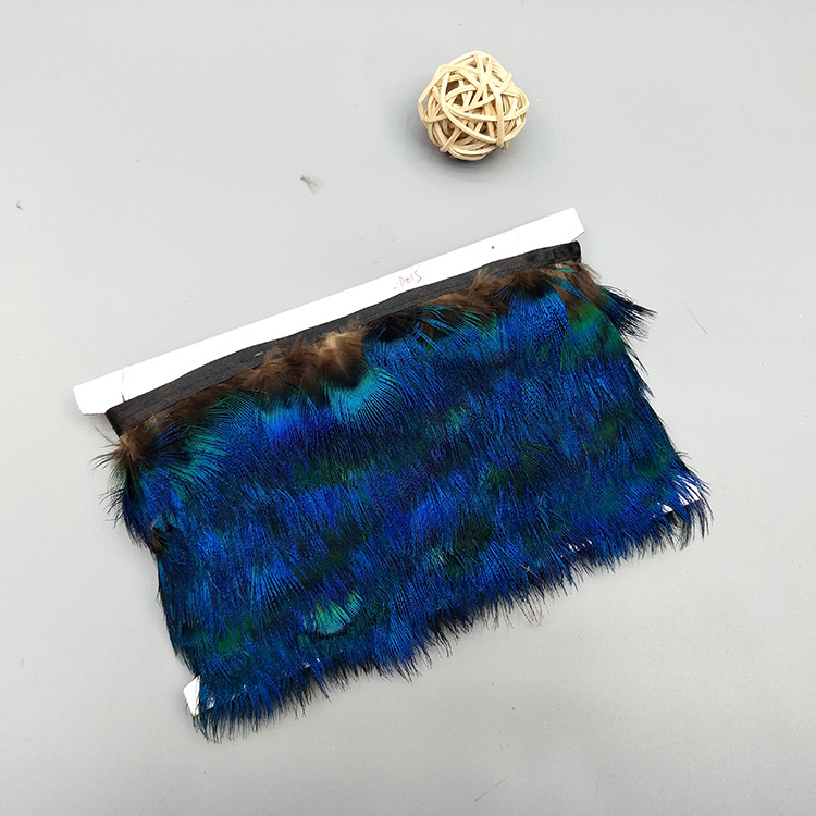 Factory High Quality Supply Natural Color Pearl Chicken Feather Cloth Edge Clothing Accessories Jewelry Decoration Feather Handicraft