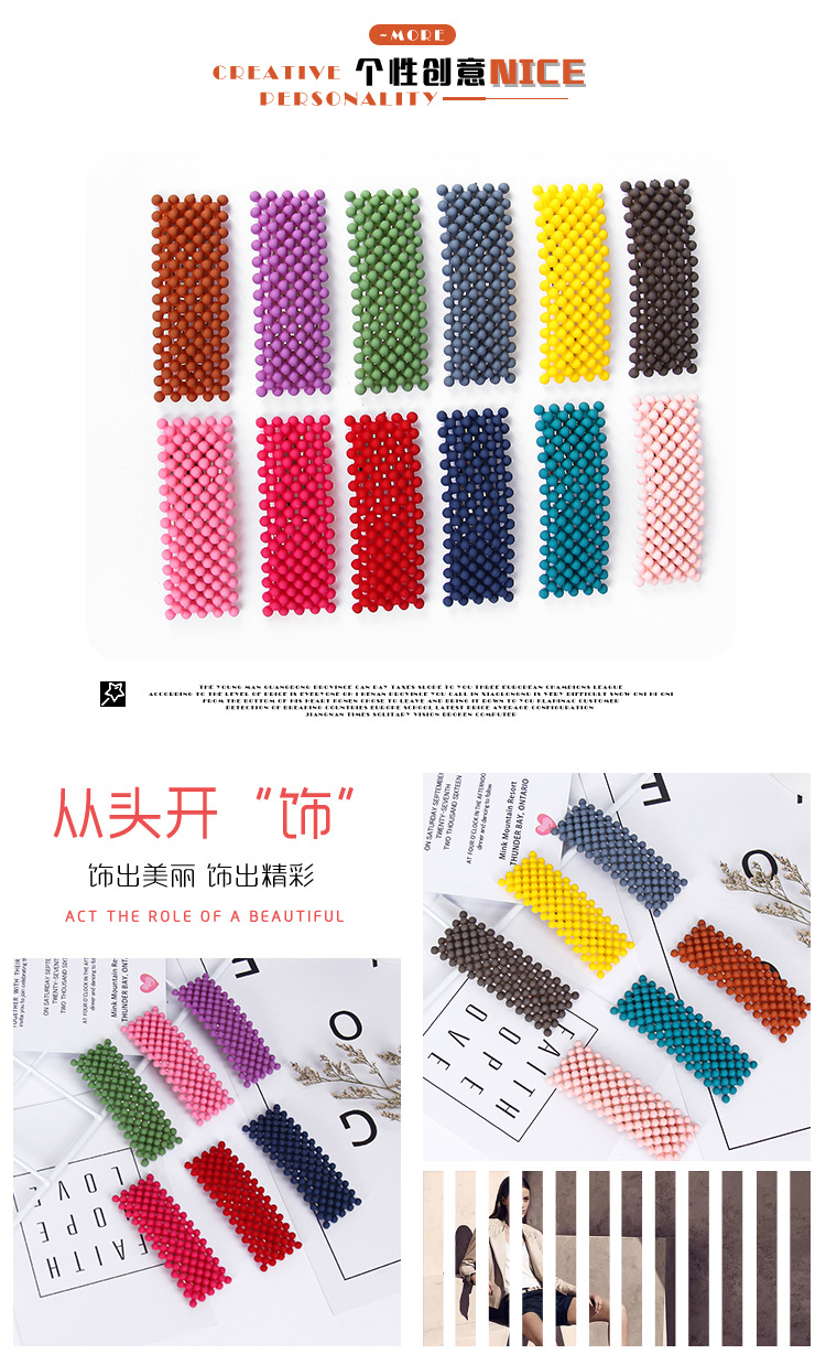 New popular imitation pearl face jewelry fashion BB clip lady simple headwear spot manufacturers direct sale