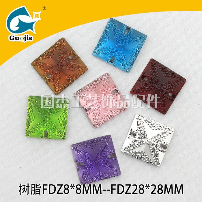 Resin square chamfering gemstones handmade craft diamonds diy diamond accessories Resin square chamfering gemstones handmade craft diamonds diy diamond accessories