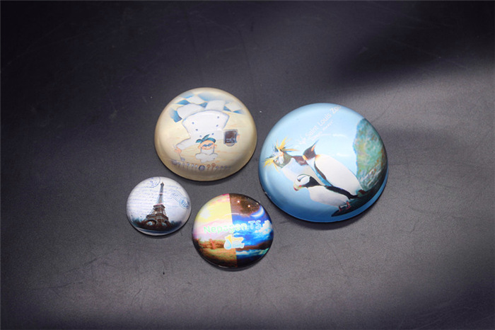 Crystal Hemisphere round Paperweight Glass Dome Jewelry Accessories Shizheng round Paster Decorative Craft
