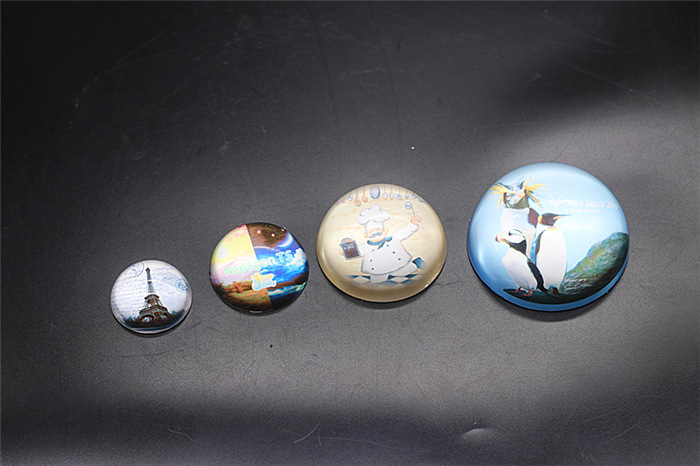 Crystal Hemisphere round Paperweight Glass Dome Jewelry Accessories Shizheng round Paster Decorative Craft
