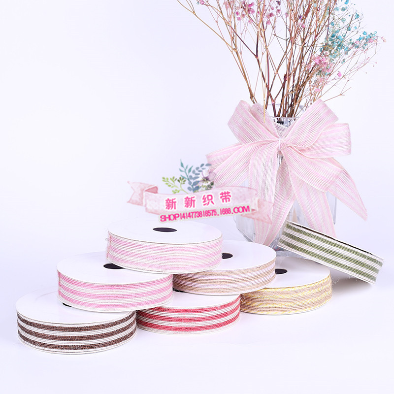 Yarn-Dyed Hemp Rope Ribbon Craft Gift Packaging Flowers Binding Packaging Tape Yarn-Dyed Ribbon Hair Accessories DIY Accessories Yarn-Dyed Hemp Rope Ribbon Craft Gift Packaging Flowers Binding Packaging Tape Yarn-Dyed Ribbon Hair Accessories DIY Accessories