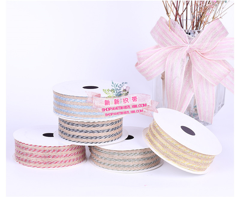 Yarn-Dyed Hemp Rope Ribbon Craft Gift Packaging Flowers Binding Packaging Tape Yarn-Dyed Ribbon Hair Accessories DIY Accessories Yarn-Dyed Hemp Rope Ribbon Craft Gift Packaging Flowers Binding Packaging Tape Yarn-Dyed Ribbon Hair Accessories DIY Accessories