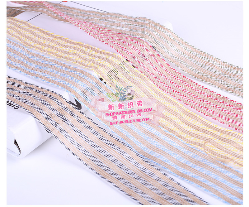 Yarn-Dyed Hemp Rope Ribbon Craft Gift Packaging Flowers Binding Packaging Tape Yarn-Dyed Ribbon Hair Accessories DIY Accessories Yarn-Dyed Hemp Rope Ribbon Craft Gift Packaging Flowers Binding Packaging Tape Yarn-Dyed Ribbon Hair Accessories DIY Accessories