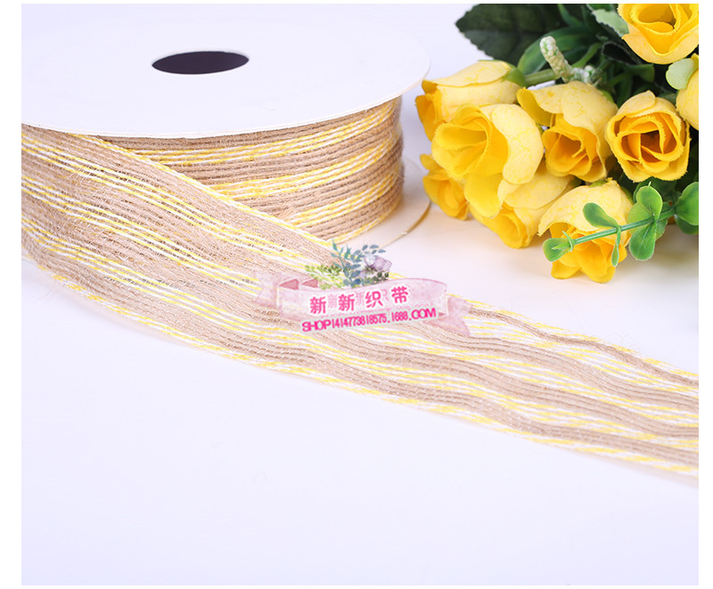 Yarn-Dyed Hemp Rope Ribbon Craft Gift Packaging Flowers Binding Packaging Tape Yarn-Dyed Ribbon Hair Accessories DIY Accessories Yarn-Dyed Hemp Rope Ribbon Craft Gift Packaging Flowers Binding Packaging Tape Yarn-Dyed Ribbon Hair Accessories DIY Accessories
