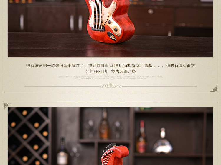 Retro European - style violin piggy bank creative home soft decorative resin craft gift decoration accessories