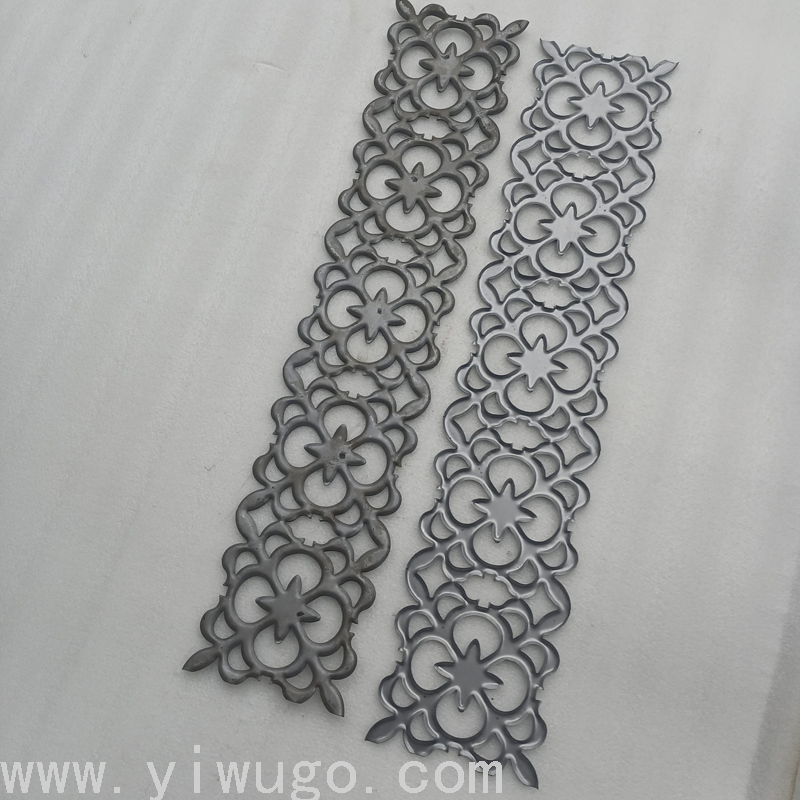 Flat Punching Hollow Sunflower Pattern Iron Storm Lantern Craftwork Hardware Stamping Plate Metal Craft Accessories