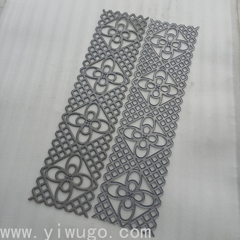 Flat Punching Hollow Sunflower Pattern Iron Storm Lantern Craftwork Hardware Stamping Plate Metal Craft Accessories