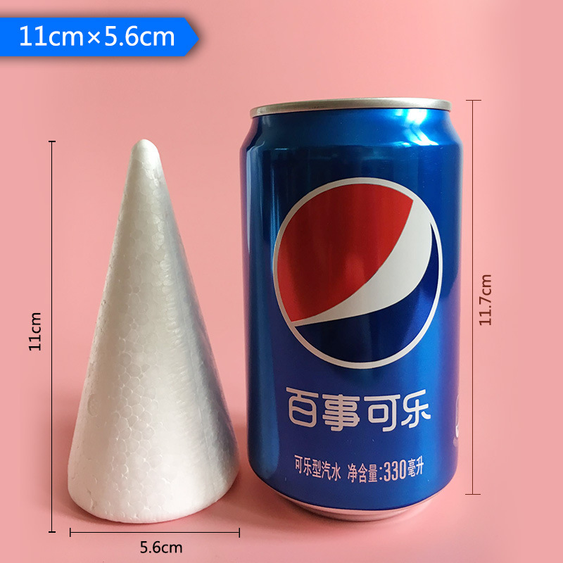 Foam Cone Cone Foam Ball Handmade DIY Art and Craft Kindergarten Accessories Expandable Polystyrene Early Education Material Package