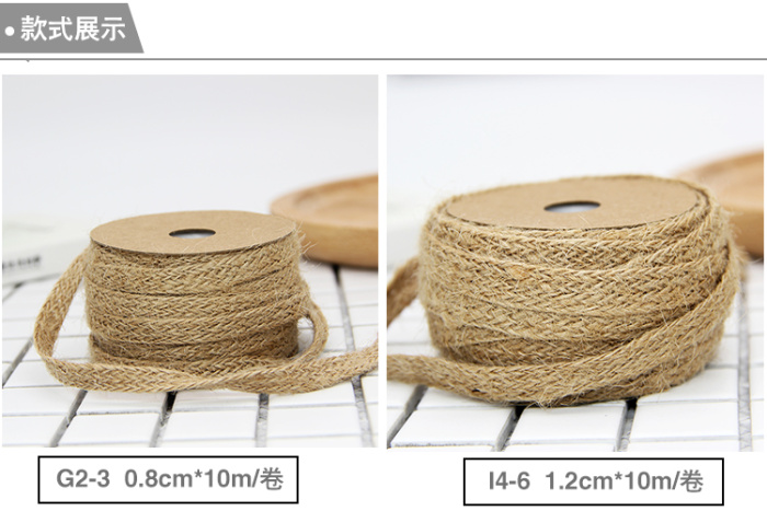 Factory Outlet clothing accessories knitted cotton hemp rope with rope braid DIY craft decoration volume Ribbon Ribbon