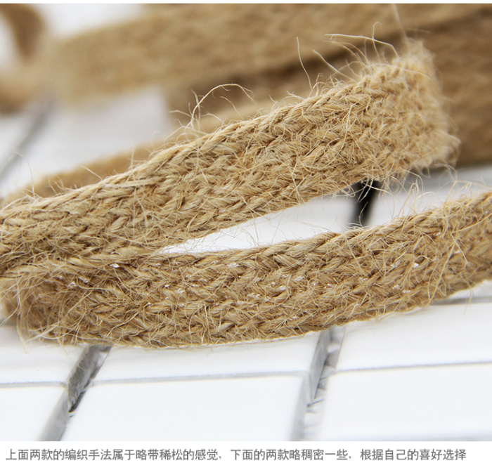 Factory Outlet clothing accessories knitted cotton hemp rope with rope braid DIY craft decoration volume Ribbon Ribbon
