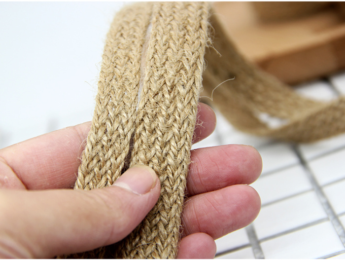 Factory Outlet clothing accessories knitted cotton hemp rope with rope braid DIY craft decoration volume Ribbon Ribbon