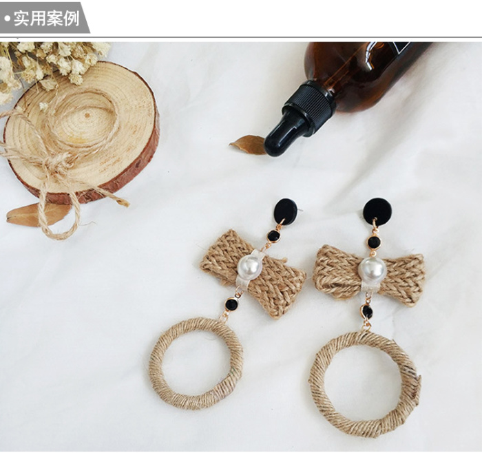 Factory Outlet clothing accessories knitted cotton hemp rope with rope braid DIY craft decoration volume Ribbon Ribbon