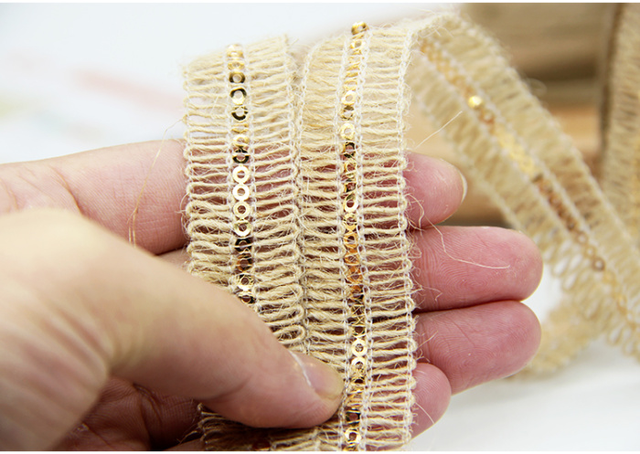 Factory Outlet clothing accessories knitted cotton hemp rope with rope braid DIY craft decoration rolls Ribbon