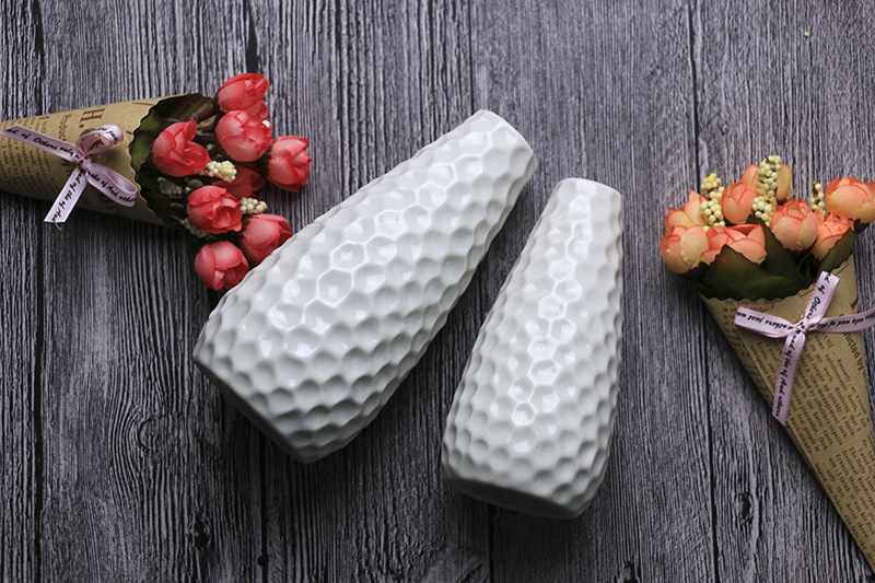Ceramic manufacturers craft Decorative flower Arranger hand-painted Accessories creative home Furnishing pieces