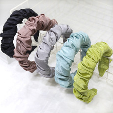 Headband Korean Fashion Sweet Bow Headband Hair Accessories Factory Wholesale Dongdaemun Solid Color Fabric Craft Hair Tie F315