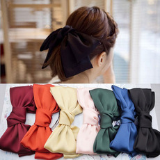Headband Korean Fashion Sweet Bow Headband Hair Accessories Factory Wholesale Dongdaemun Solid Color Fabric Craft Hair Tie F315