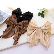 Headband Korean Fashion Sweet Bow Headband Hair Accessories Factory Wholesale Dongdaemun Solid Color Fabric Craft Hair Tie F315