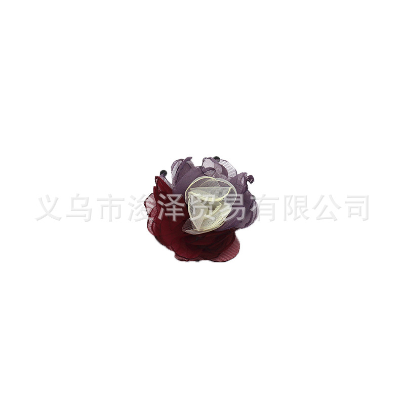 New Korean Style Shoes Bead Caps Flower Corsage Can Be Customized Burning Edge Fabric Craft Clothing Accessories DIY Handmade Accessories Can Be Customized