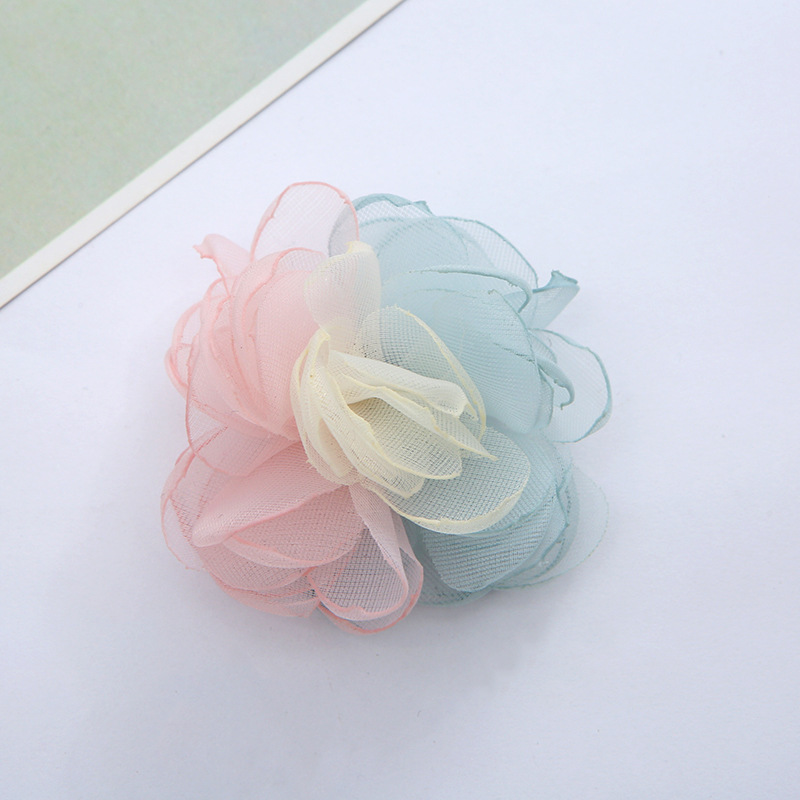 New Korean Style Shoes Bead Caps Flower Corsage Can Be Customized Burning Edge Fabric Craft Clothing Accessories DIY Handmade Accessories Can Be Customized