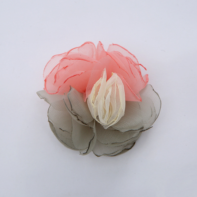 New Korean Style Shoes Bead Caps Flower Corsage Can Be Customized Burning Edge Fabric Craft Clothing Accessories DIY Handmade Accessories Can Be Customized