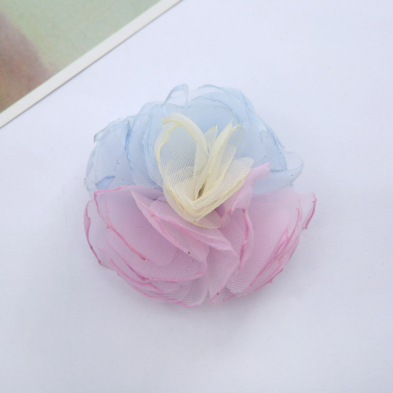 New Korean Style Shoes Bead Caps Flower Corsage Can Be Customized Burning Edge Fabric Craft Clothing Accessories DIY Handmade Accessories Can Be Customized