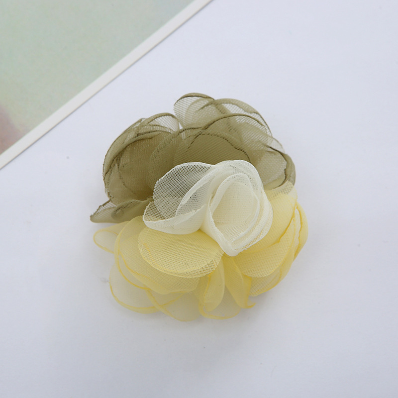 New Korean Style Shoes Bead Caps Flower Corsage Can Be Customized Burning Edge Fabric Craft Clothing Accessories DIY Handmade Accessories Can Be Customized