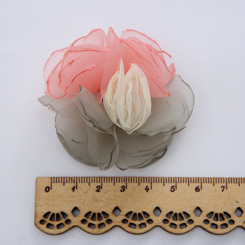 New Korean Style Shoes Bead Caps Flower Corsage Can Be Customized Burning Edge Fabric Craft Clothing Accessories DIY Handmade Accessories Can Be Customized