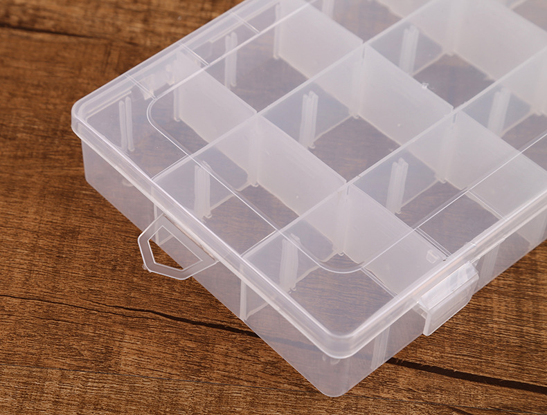 Detachable 12-Grid Storage Box Transparent Pp Plastic Box Jewelry Accessory Box Tool Finishing Packing Box Wholesale Detachable 12-Grid Storage Box Transparent Pp Plastic Box Jewelry Accessory Box Tool Finishing Packing Box Wholesale