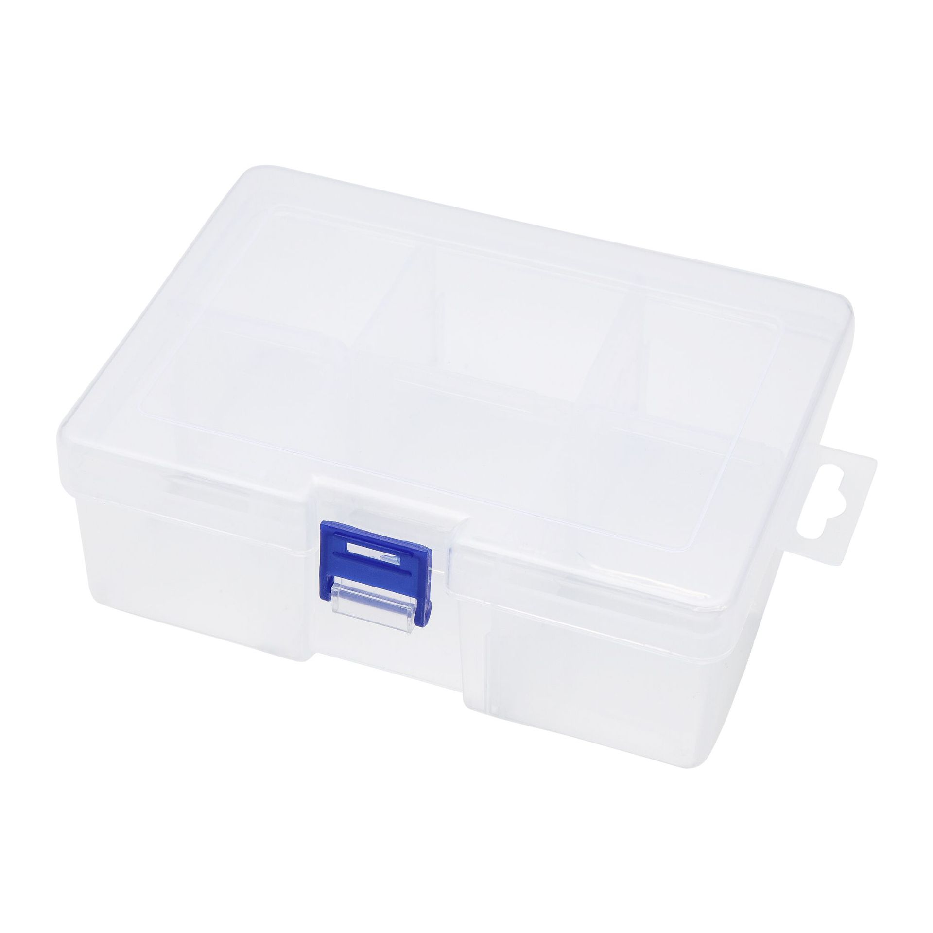 Large 6-Grid Storage Detachable Plastic Pp Box Hardware Tools Finishing Box Electronic Components Jewelry Accessory Box