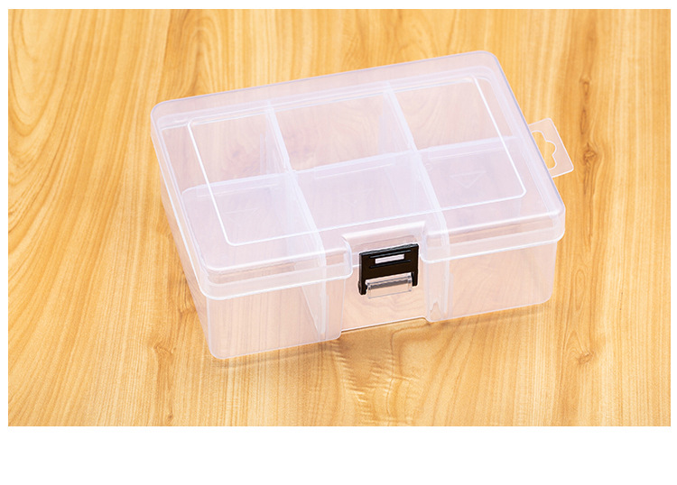 Large 6-Grid Storage Detachable Plastic Pp Box Hardware Tools Finishing Box Electronic Components Jewelry Accessory Box Large 6-Grid Storage Detachable Plastic Pp Box Hardware Tools Finishing Box Electronic Components Jewelry Accessory Box