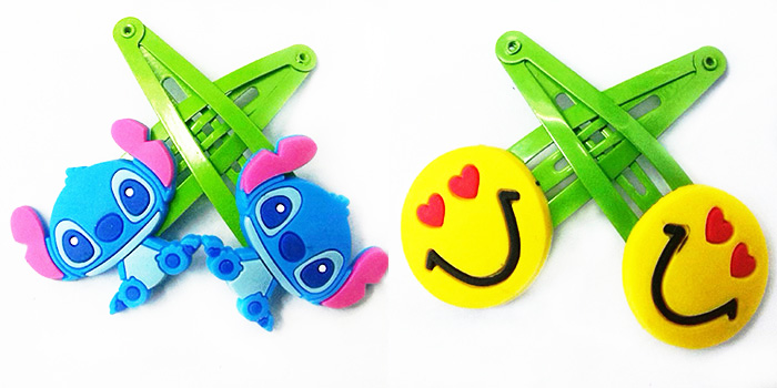 Children cartoon girl head jewelry Korea version equipped with accessory clip hair clips Children cartoon girl head jewelry Korea version equipped with accessory clip hair clips