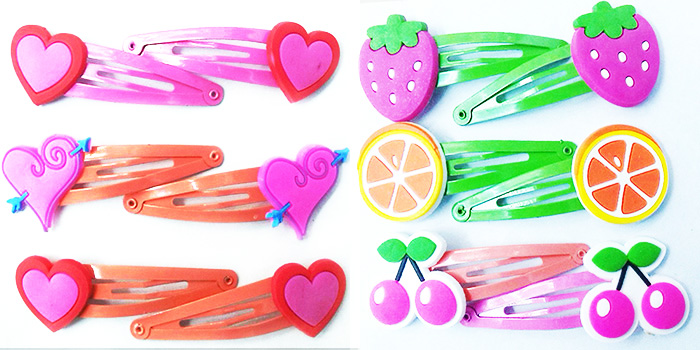 Children cartoon girl head jewelry Korea version equipped with accessory clip hair clips Children cartoon girl head jewelry Korea version equipped with accessory clip hair clips