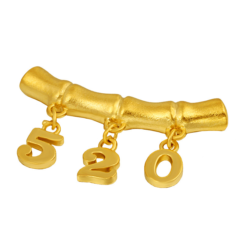 Copper-Plated Gold Jewelry Japanese and Korean Fashion Little Red Book TikTok 520 Pendant Internet Celebrity Imitation Gold Fresh 520 Accessory Pendant Copper-Plated Gold Jewelry Japanese and Korean Fashion Little Red Book TikTok 520 Pendant Internet Celebrity Imitation Gold Fresh 520 Accessory Pendant