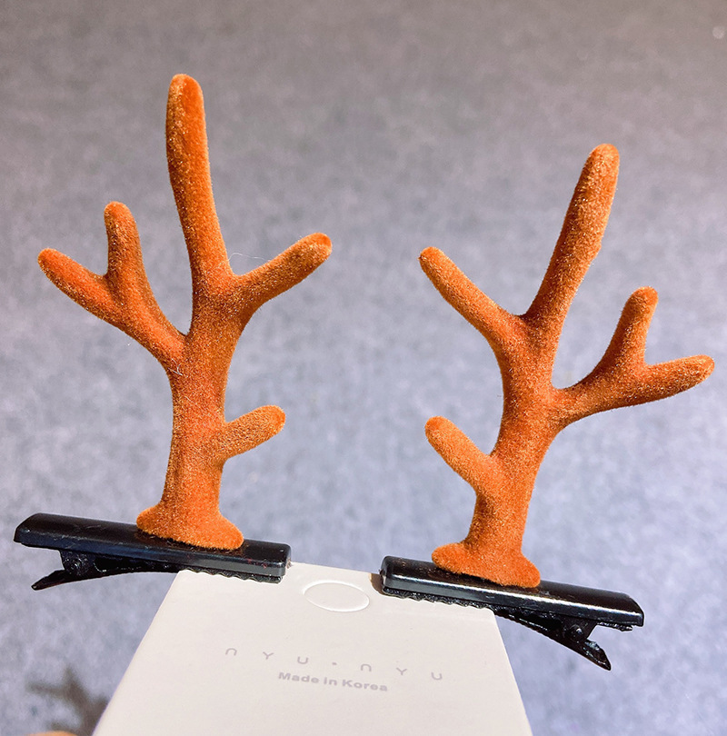Christmas Barrettes Head Hair Clip Barrettes Headdress New Year Red Hair Accessory Female Online Influencer Antlers Hairpin Cute Jewelry Christmas Barrettes Head Hair Clip Barrettes Headdress New Year Red Hair Accessory Female Online Influencer Antlers Hairpin Cute Jewelry