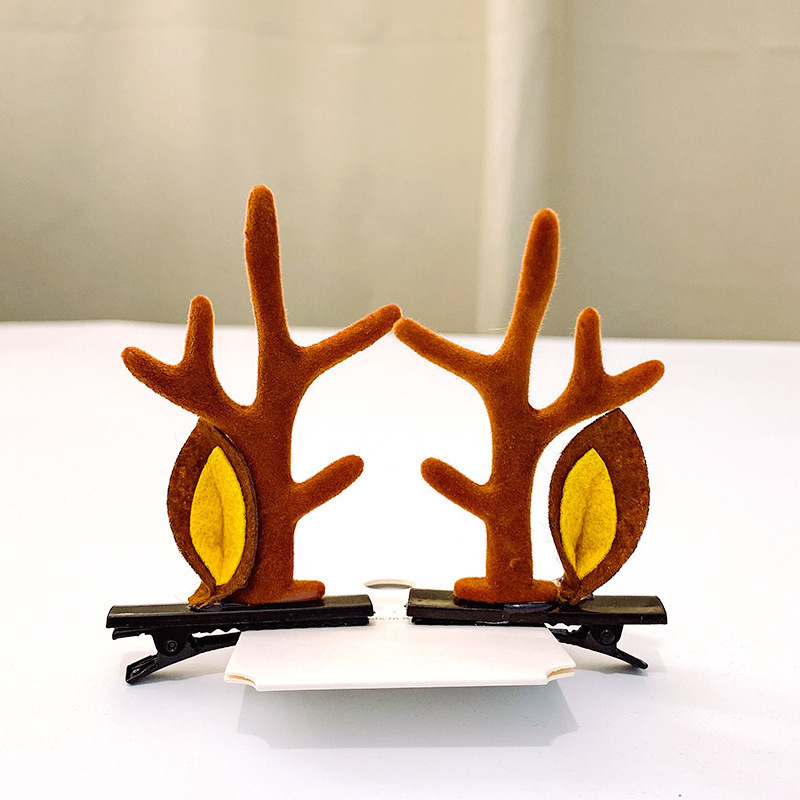 Christmas Barrettes Head Hair Clip Barrettes Headdress New Year Red Hair Accessory Female Online Influencer Antlers Hairpin Cute Jewelry Christmas Barrettes Head Hair Clip Barrettes Headdress New Year Red Hair Accessory Female Online Influencer Antlers Hairpin Cute Jewelry