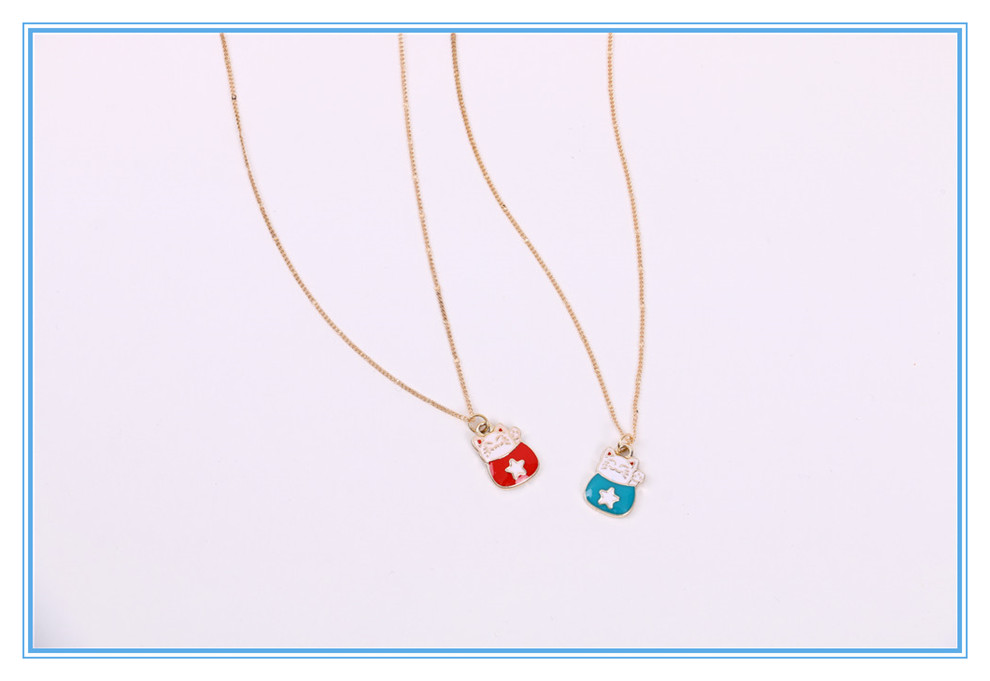 Cross-Border Sold Jewelry Fashion Alloy Acrylic Drop Oil Pendant Necklace Sweet Accessory Cross-Border Sold Jewelry Fashion Alloy Acrylic Drop Oil Pendant Necklace Sweet Accessory