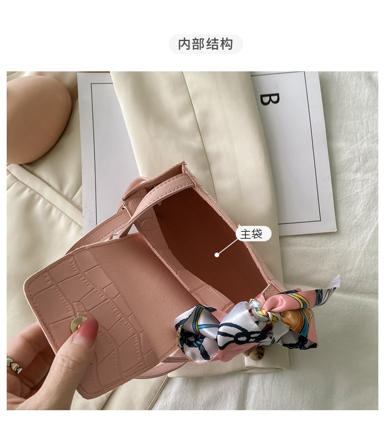 Silk Scarf Fashion Messenger Bag Lady Handbags Stone Pattern Portable Shoulder Bag Kelly Bag Cross-Border Wholesale Silk Scarf Fashion Messenger Bag Lady Handbags Stone Pattern Portable Shoulder Bag Kelly Bag Cross-Border Wholesale