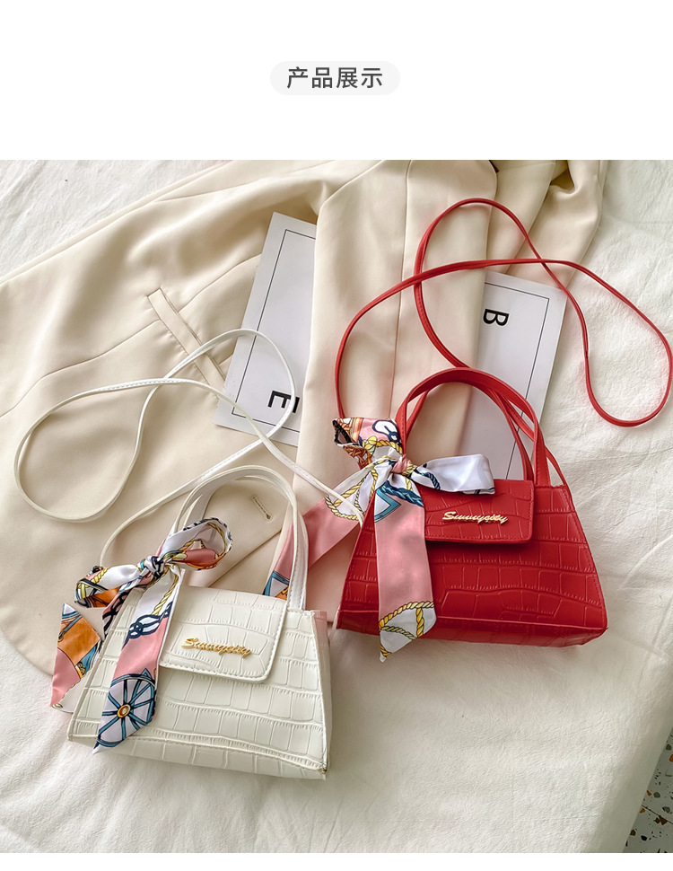 Silk Scarf Fashion Messenger Bag Lady Handbags Stone Pattern Portable Shoulder Bag Kelly Bag Cross-Border Wholesale Silk Scarf Fashion Messenger Bag Lady Handbags Stone Pattern Portable Shoulder Bag Kelly Bag Cross-Border Wholesale