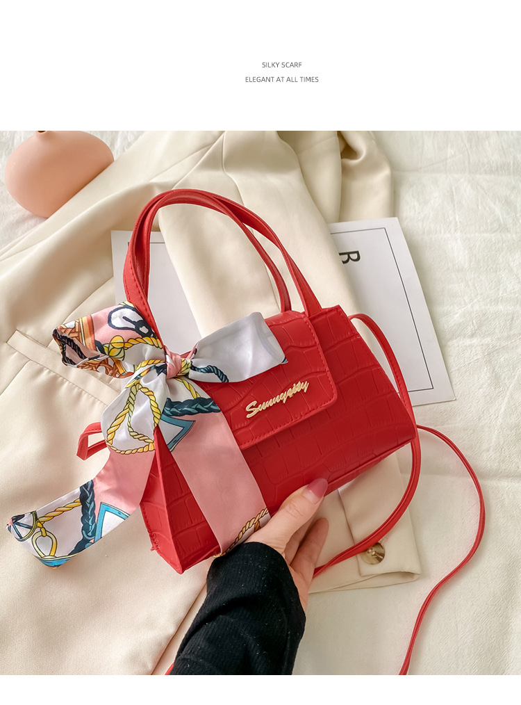 Silk Scarf Fashion Messenger Bag Lady Handbags Stone Pattern Portable Shoulder Bag Kelly Bag Cross-Border Wholesale Silk Scarf Fashion Messenger Bag Lady Handbags Stone Pattern Portable Shoulder Bag Kelly Bag Cross-Border Wholesale