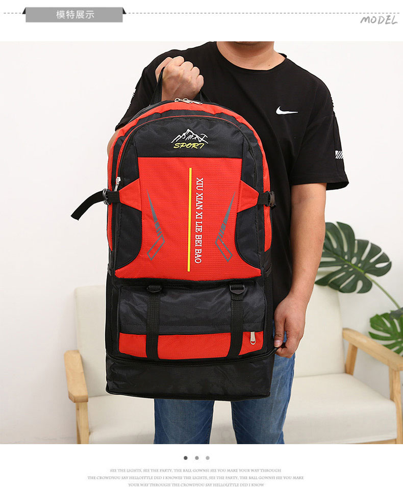Outdoor Backpack Men's Large Capacity Travel Lightweight Leisure Hiking Backpack Women's Sports Waterproof Travel Mountaineering Bag Outdoor Backpack Men's Large Capacity Travel Lightweight Leisure Hiking Backpack Women's Sports Waterproof Travel Mountaineering Bag