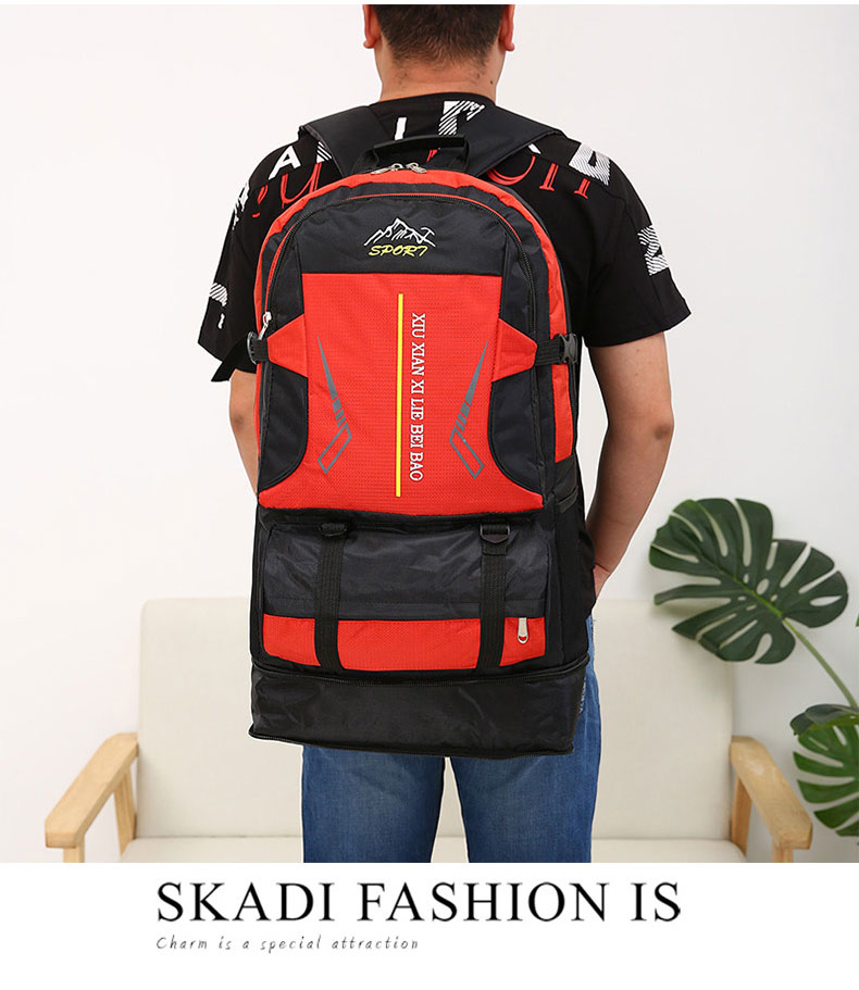 Outdoor Backpack Men's Large Capacity Travel Lightweight Leisure Hiking Backpack Women's Sports Waterproof Travel Mountaineering Bag Outdoor Backpack Men's Large Capacity Travel Lightweight Leisure Hiking Backpack Women's Sports Waterproof Travel Mountaineering Bag