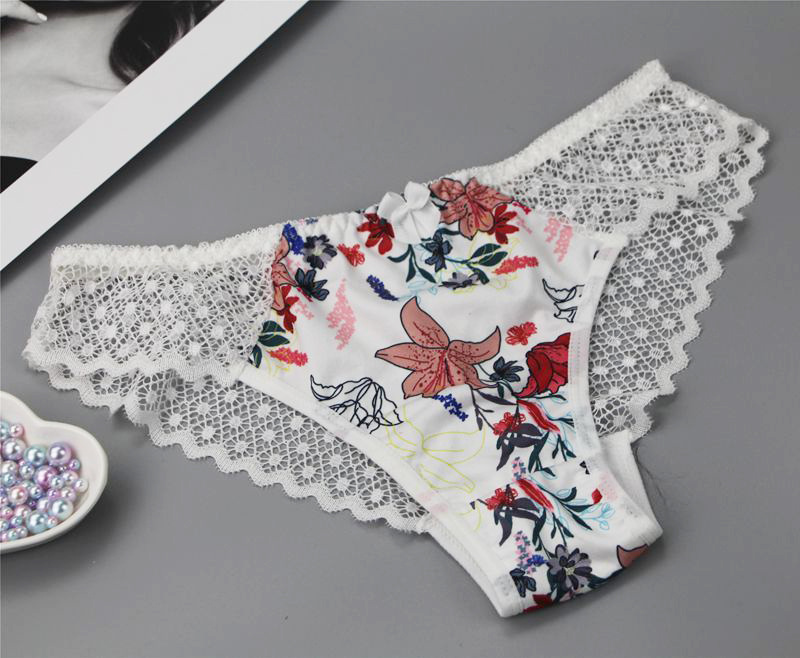 2021 New Large Size Back Shaping Bra Set Printed Sexy Women Lace French Underwear Suit Cross-Border Hot