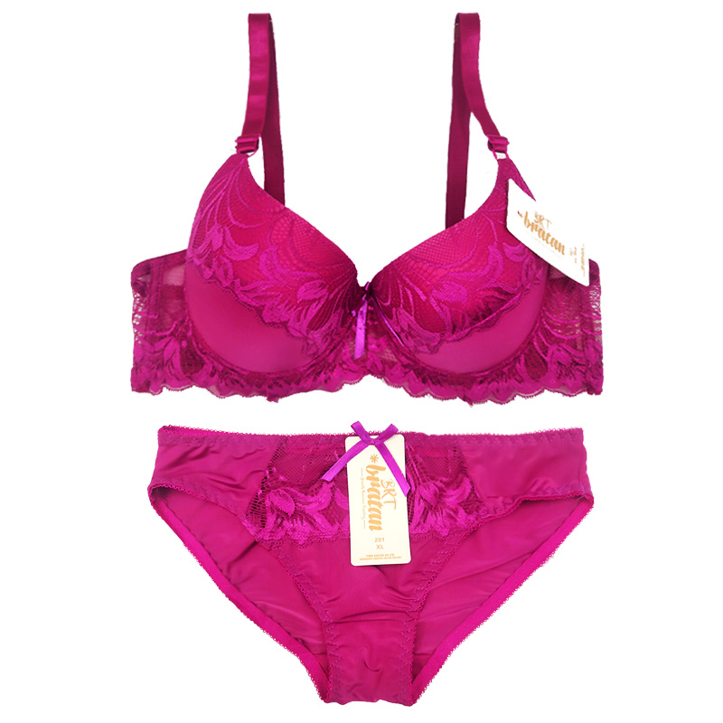 Aolijia 2020 new hot bra set sexy lace high-end texture push-up cup size 38-44