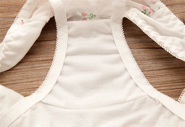 Lace girl bra set without underwire adjust gather sexy girl student underwear wholesale