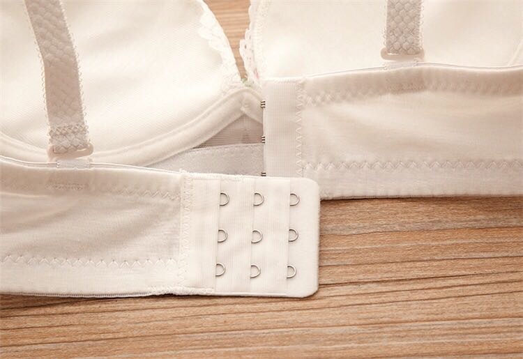 Lace girl bra set without underwire adjust gather sexy girl student underwear wholesale